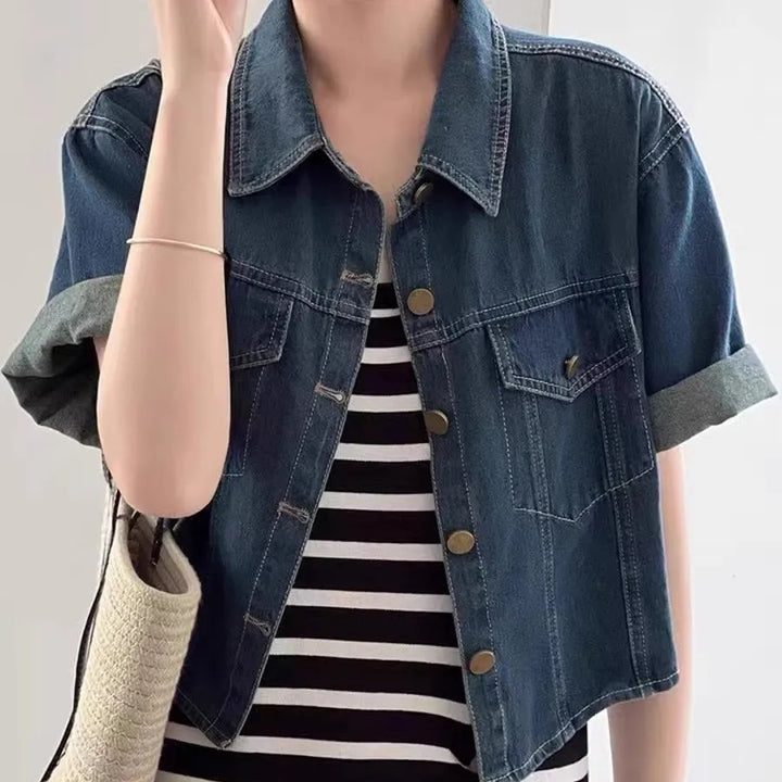 Blue Washed Denim Shirt