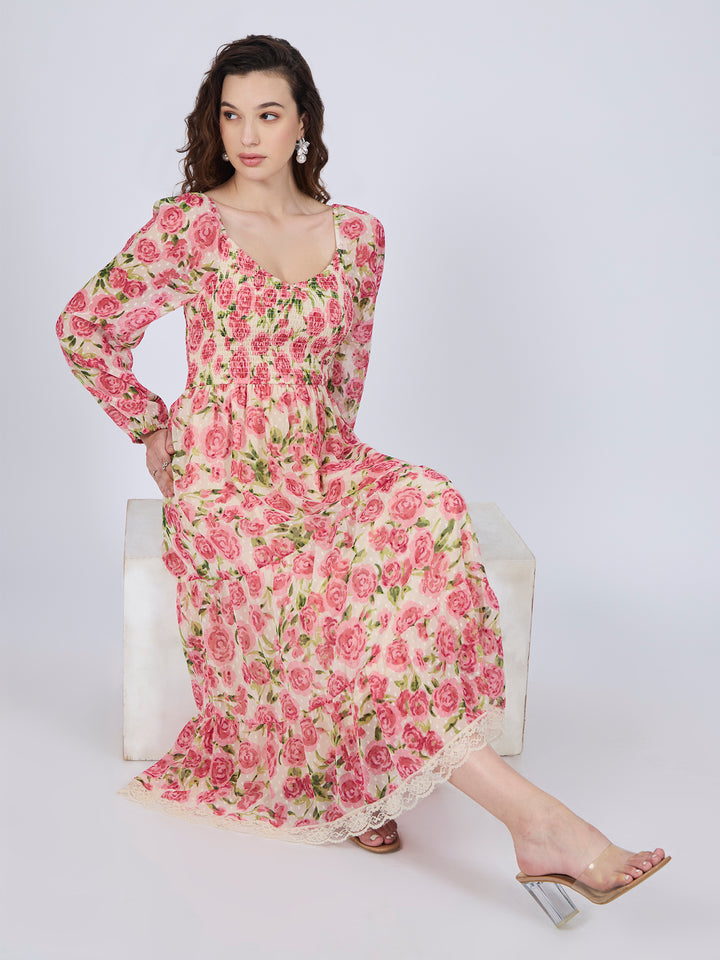 Multi Tiered Midi Dress