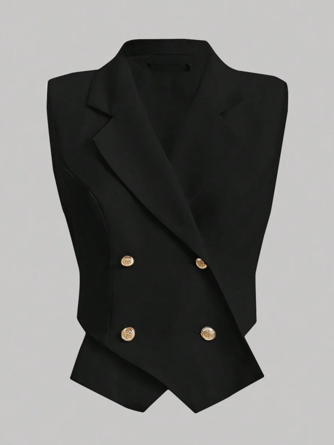 Black Wrap Vest Top