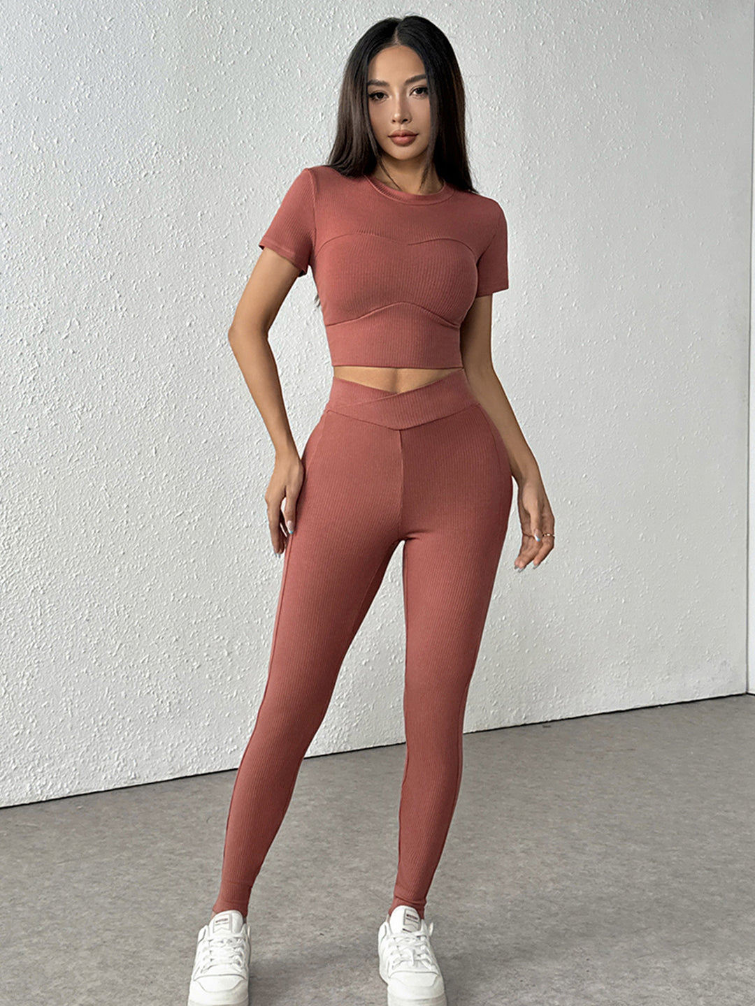 Brown Top And Pant Co-Ord Set