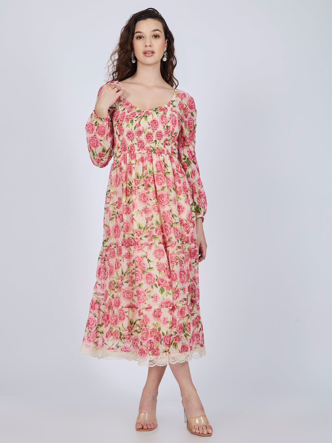 Multi Tiered Midi Dress