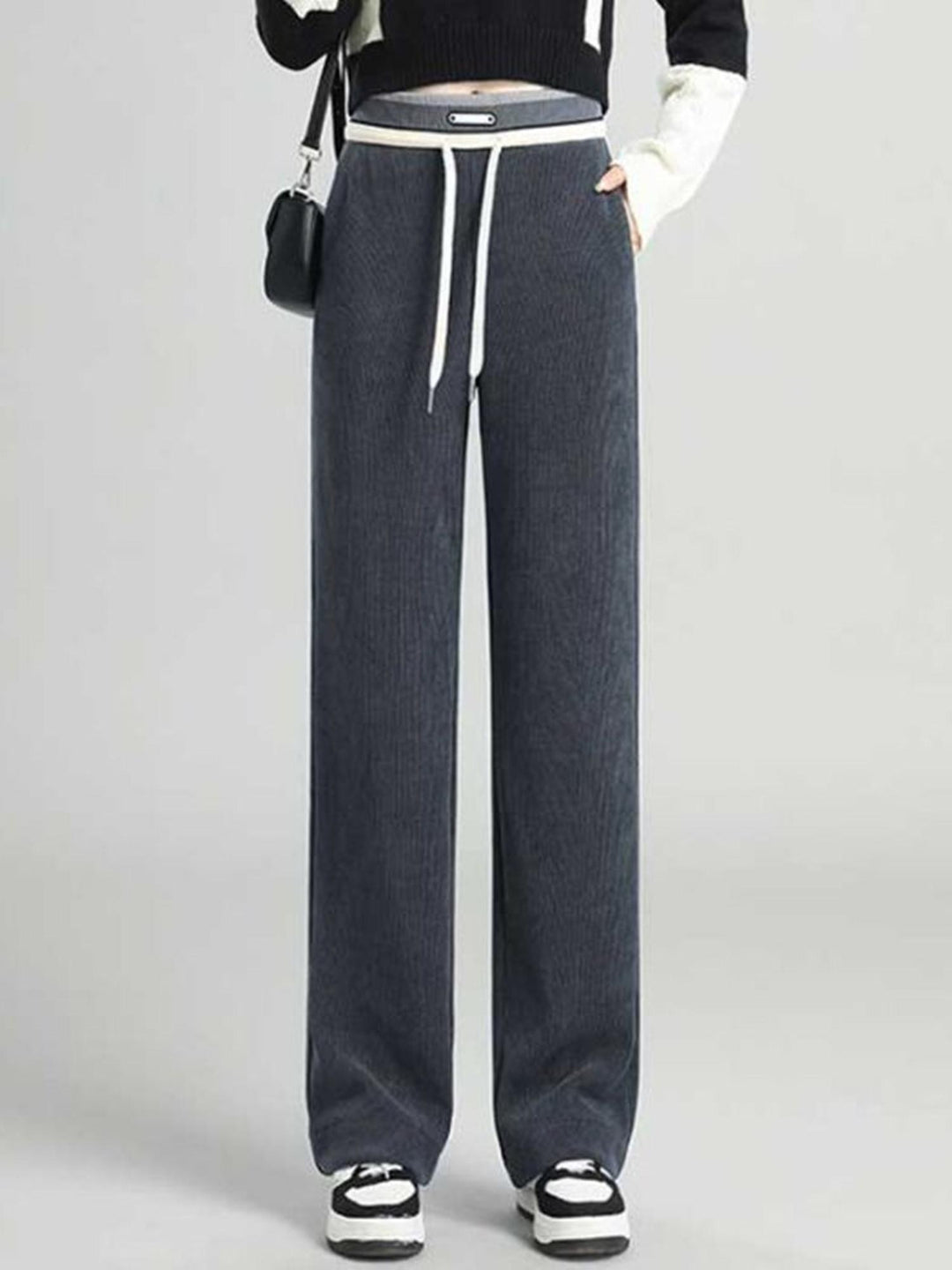 Grey Heart Printed Joggers