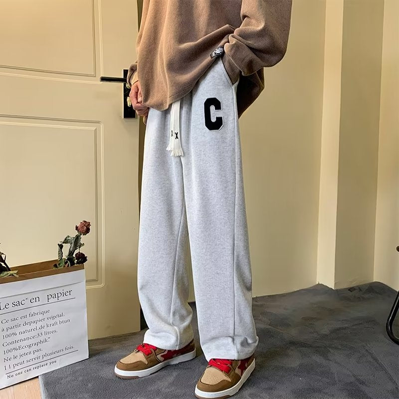 Grey Varsity Sweatpants