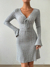 Grey Bell Sleeve Dress