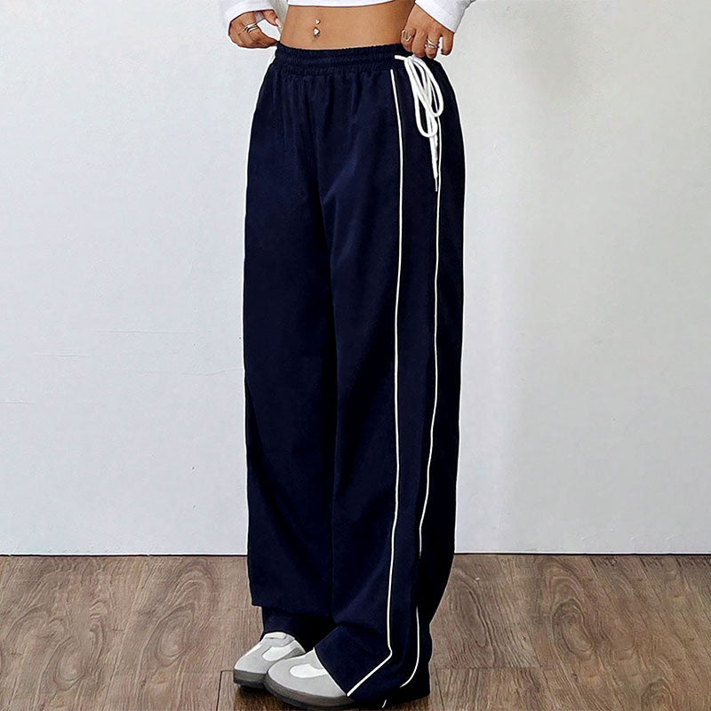 Blue Side Stripe Sweatpants