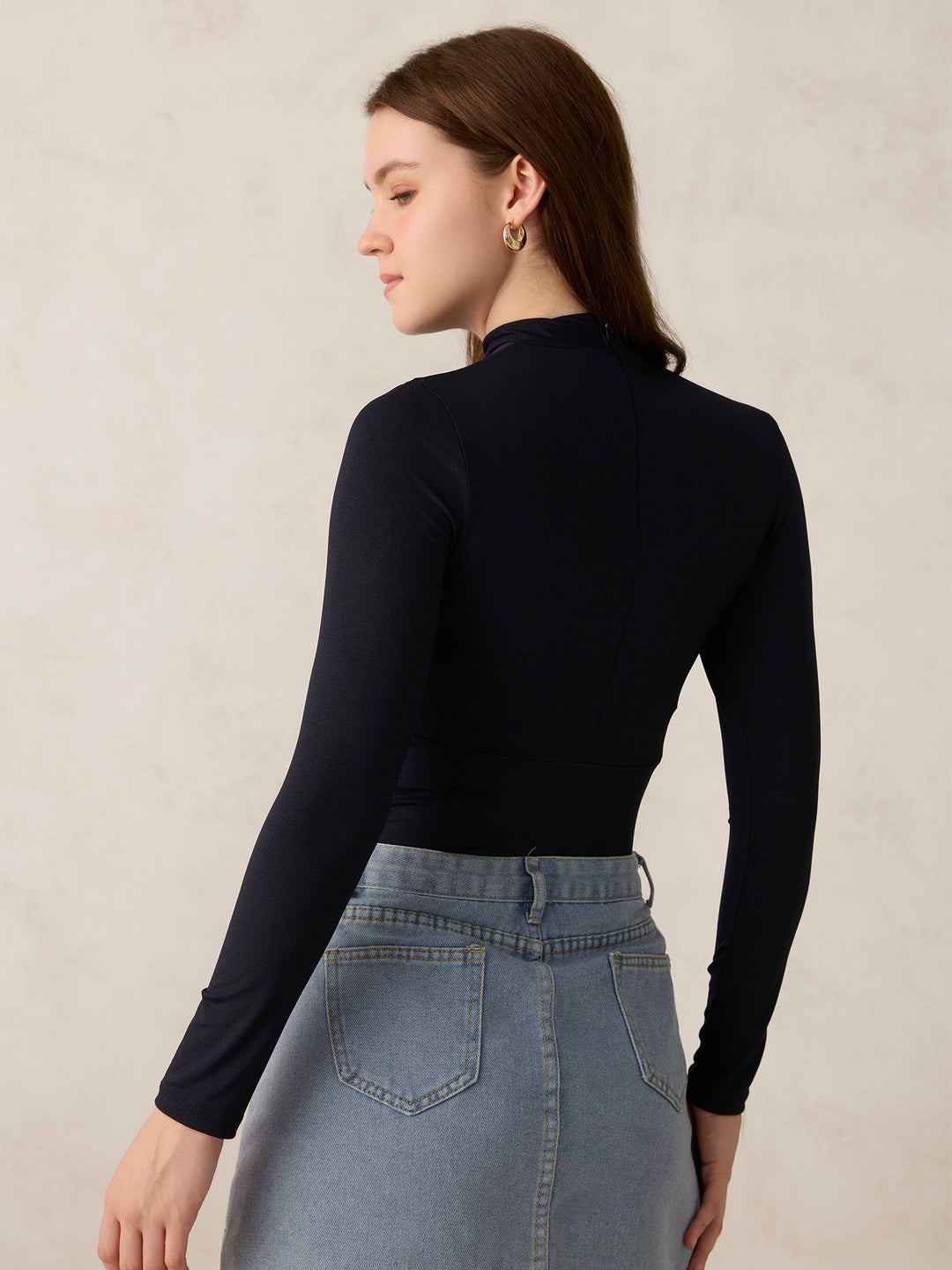 Navy Blue Shimmer Bodysuit
