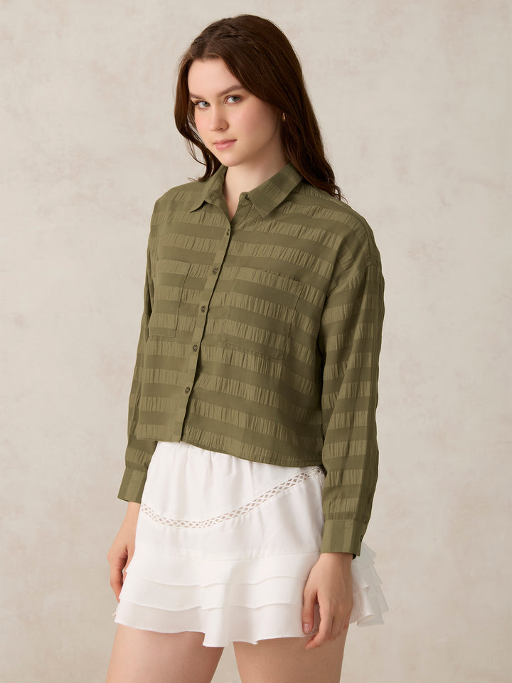Olive Double Pocket Shirt