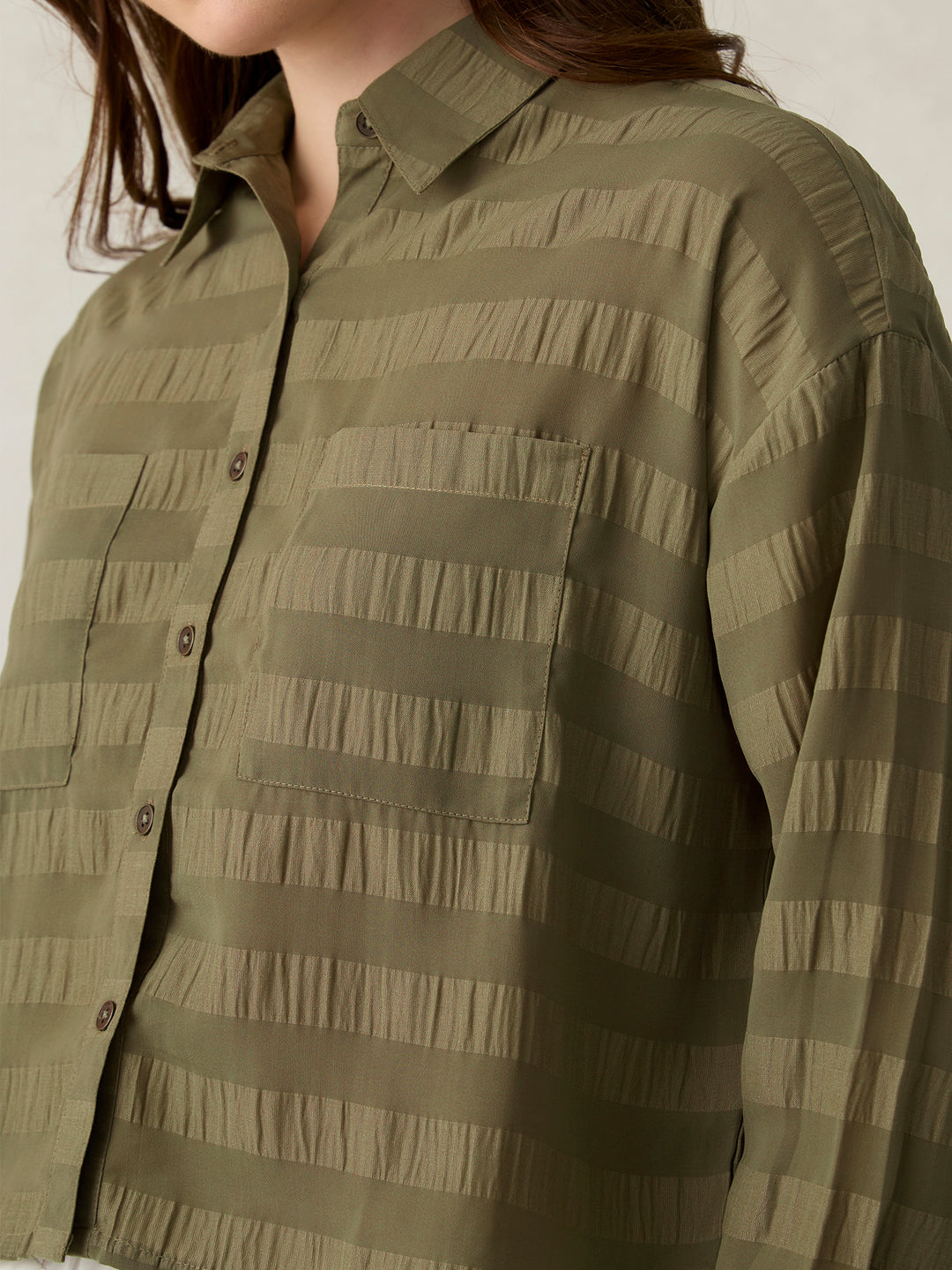 Olive Double Pocket Shirt