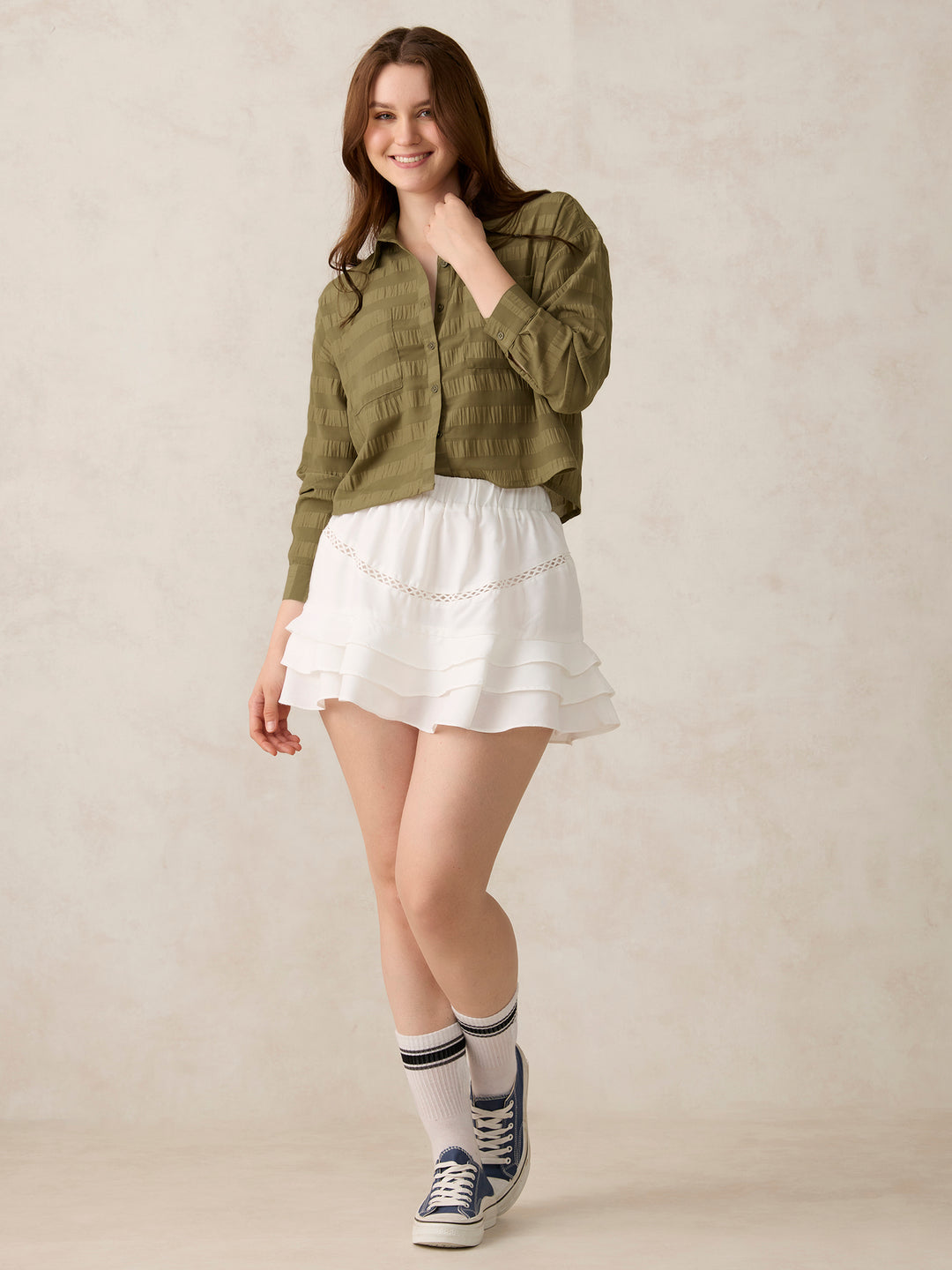 Olive Double Pocket Shirt