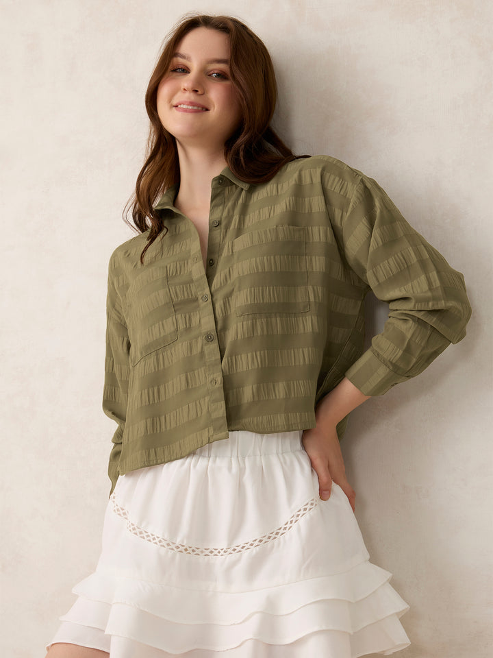 Olive Double Pocket Shirt